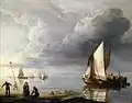 Kleine holländische Schiffe in einer Flaute, Privatsammlung, nach 1670