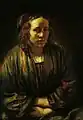 Rembrandt-Schule:  Hendrickje Stoffels (Halbfigur einer jungen Frau). Städel Museum in Frankfurt.
