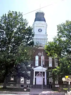 Henry County Courthouse in New Castle, gelistet im NRHP Nr. 77000621