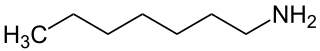 Strukturformel von Heptylamin