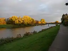 Fußgängerbrücke mit Werdersee