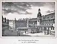 Der Naschmarkt vor 1800 mit Sänftenträgern