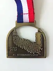 Hermannslauf 2012 Medaille Vorderseite