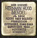 Stolperstein für Hermann Hugo Mendel (Hohenzollernring 80)