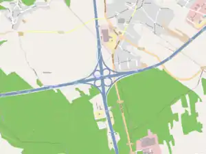 Übersichtskarte Hermsdorfer Kreuz