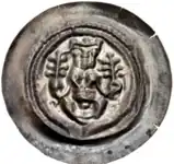 Herren von Lobdeburg (1230–1270), unsicher, Durchmesser 32&nbsp;mm, 0,58&nbsp;g