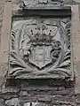 Wappen derer von Pfuel über der Einfahrt des Herrenhaus Wimmelburg, von ca. 1700