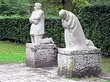 Die trauernden Eltern von Käthe Kollwitz