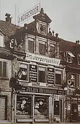 Bahnhofstraße 7, um 1905 und im Jahr 2018