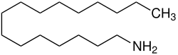 Strukturformel von Hexadecylamin