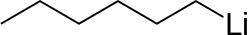 Strukturformel von Hexyllithium