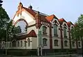 Badeanstalt Bartholomäusstraße, Frauenbad&nbsp;– eröffnet wurde es (1890er) mit zwei Schwimmhallen, 30 Brause- und 77 Wannenbädern und einer öffentlichen Bibliothek (HÖB)