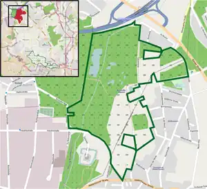 Übersichtskarte des Naturschutzgebiets