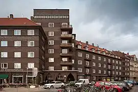 Hochhaus Günther am Stephansplatz in der Südstadt (Fritz Höger; Lage52.3625419.754271)