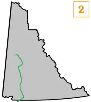 Übersichtskarte Klondike Highway