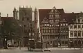 Ansichtskarte der Marktplatz-Südseite (um 1900)
