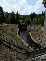 Einlauf Verbindungsstollen