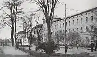 Ansicht der Artillerie-Kaserne an der Gögginger Straße(um 1900)