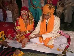 Hinduistisches Hochzeitspaar