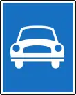 Österreich: Kennzeichnung des Beginns einer Autostraße