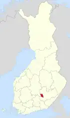 Lage von Hirvensalmi in Finnland