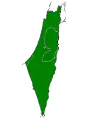 Westlich des Jordan gelegenes Gebiet des Völkerbundsmandates für Palästina