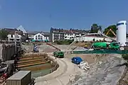 22. Mai 2012: Verfüllung des Bergungsbauwerks