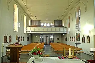 Blick zur Empore