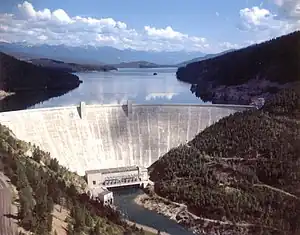 Hungry Horse Reservoir und Talsperre