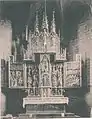 Früheste Ansicht des Hochaltares (um 1930) mit davorhängender Ewig-Licht-Ampel