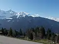 Hochjoch (links) und Skigebiet von Innerberg