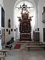 Innenraum der Burgkirche Hl. Johann Nepomuk