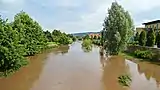 Hochwasser der Wipper in Sondershausen