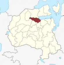 Lage des Tuse Sogn in der Holbæk Kommune