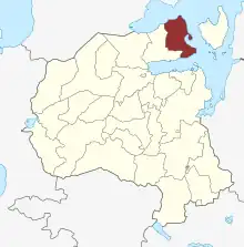 Lage des Udby Sogn in der Holbæk Kommune