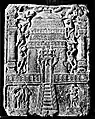 Vasu silapata aus Maholi, Mathura, ca. 75–100 n.&nbsp;Chr. aus rotem Santstein