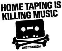 Logo der Kampagne Home Taping Is Killing Music