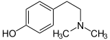 Strukturformel von Hordenin