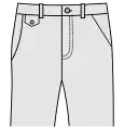 Geschwungene Bananentasche und Uhrentasche (rechts), französische Tasche (links)