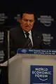 Der 2011 gestürzte ägyptische Präsident Hosni Mubarak bei der Eröffnung des World Economic Forum on the Middle East 2008 in Scharm asch-Schaich, Ägypten.