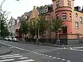 Gründerzeitbauten in der westlichen Hostatostraße zwischen Leverkuser und Ludwigshafener Straße