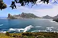 Ansicht der Hout Bay von Süden