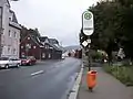 Ehemaliger Haltepunkt Brunndöbra Grüner Baum, Richtung Sachsenberg-Georgenthal (2016)