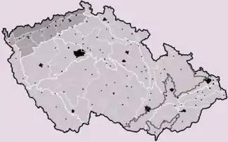 Bezirk Hrozňatovská pahorkatina (rot markiert)