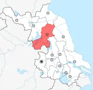 Lage von Huai’an in Jiangsu