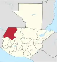Lage von Huehuetenango