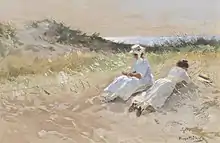 Hugo Mühlig, Partie auf Sylt, 1911, Mischtechnik auf Karton 11,5 cm × 18 cm