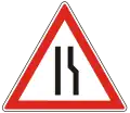 A-9Fahrbahnverengung (rechtsseitig)