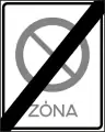 E-27Ende eines eingeschränkten Haltverbotes für eine Zone