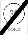 E-29Ende einer Tempo 30-Zone